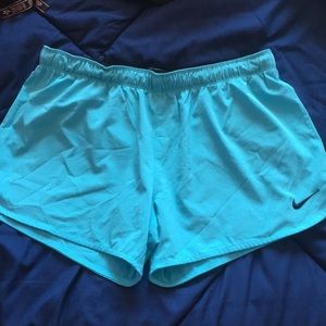 Nike Shorts - Light blue/ Teal Nike running shorts Nike Shorts - Light blue/ Teal Nike running shorts
